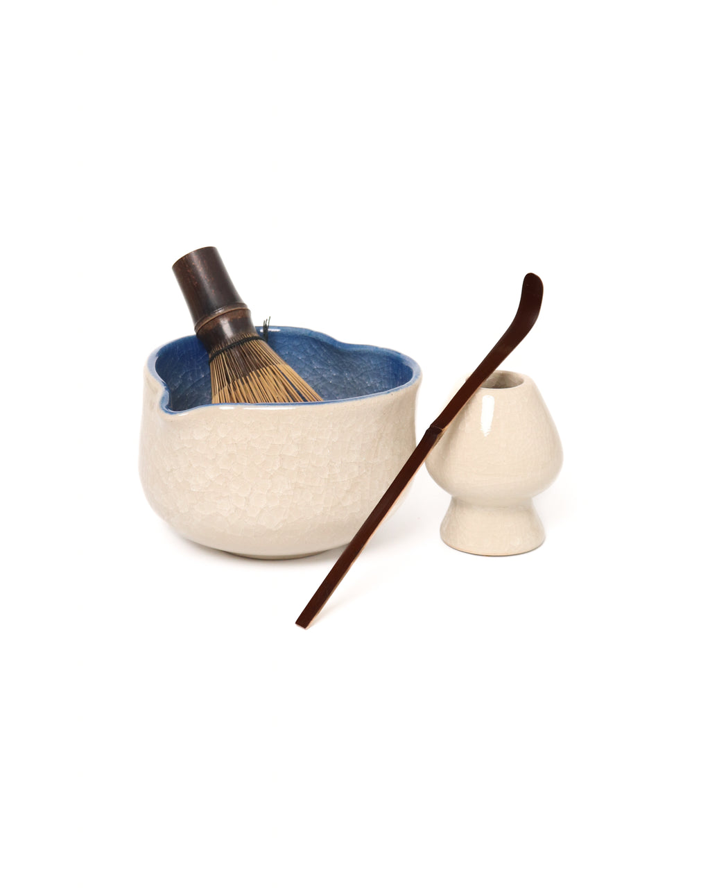 Kinh katakuchi matcha bow heart shape cobalt white fusion color 