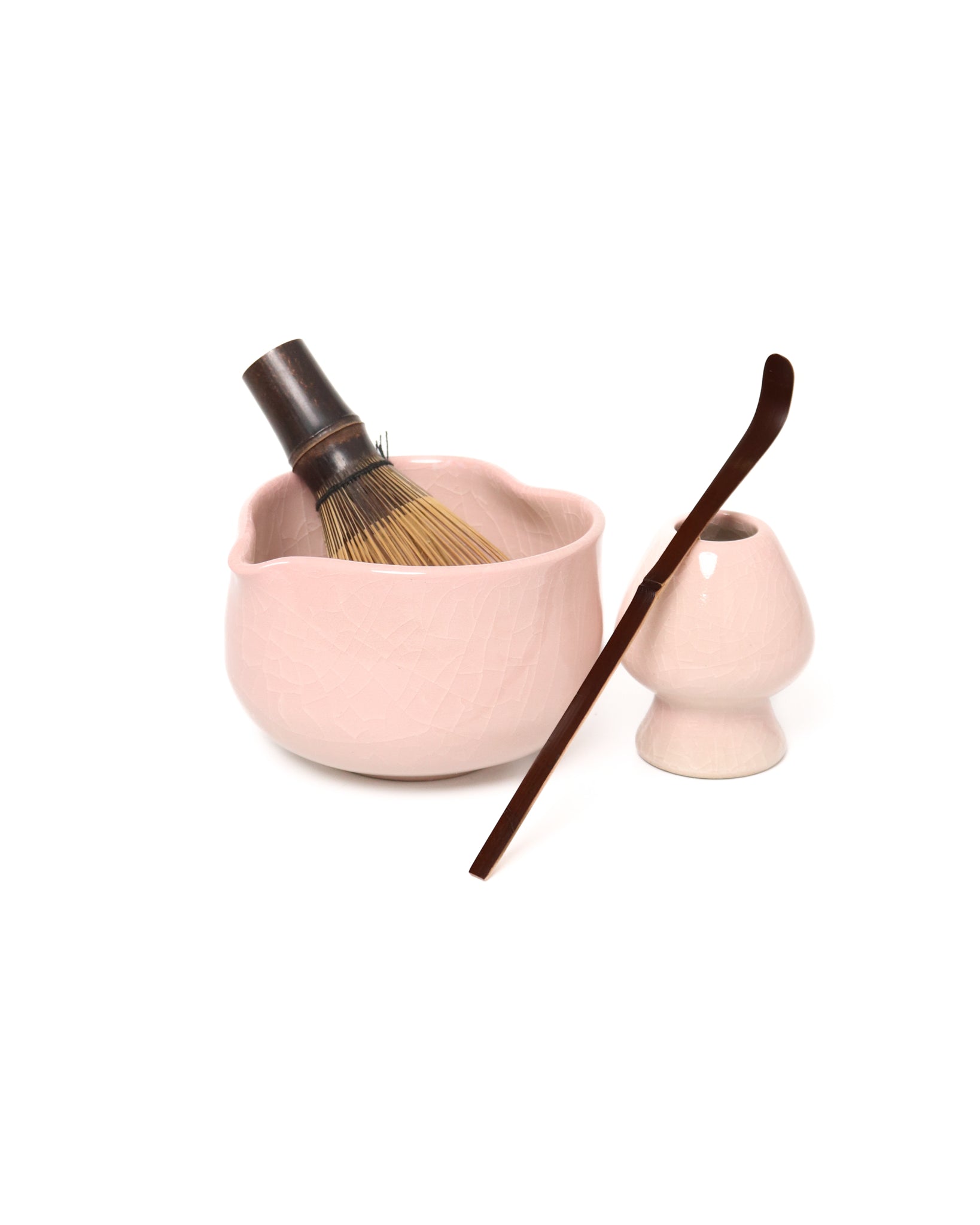 Kinh katakuchi matcha bow heart shape pink color