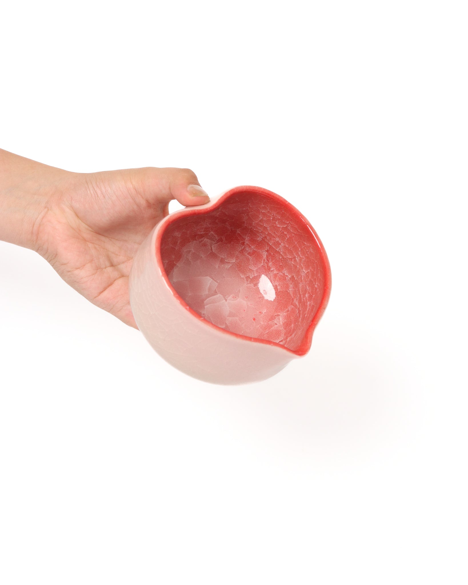 Kinh katakuchi matcha bow heart shape red pink fusion color 